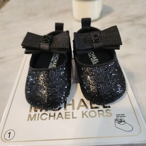Michael Kors Black Baby Shoes